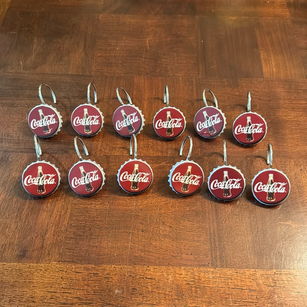 Coca Cola Coke Bathroom Shower Hooks Bottle Caps